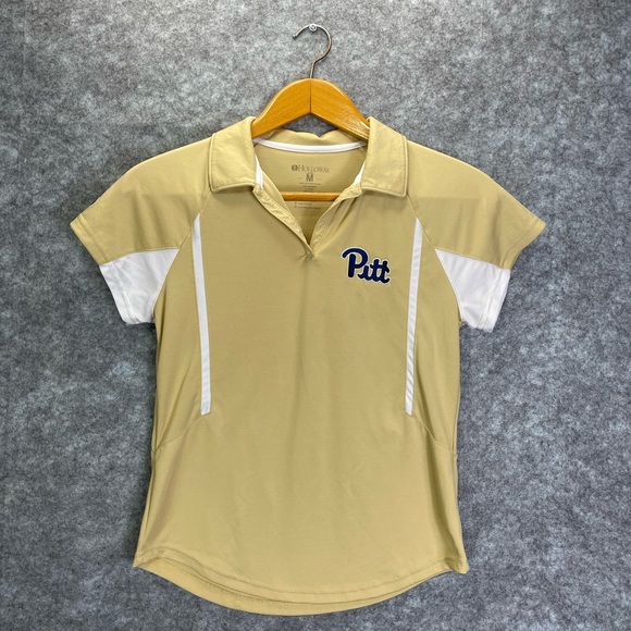 Holloway Tops - Holloway University Of Pittsburgh Pitt Women's Short Sleeve Polo Shirt Medium